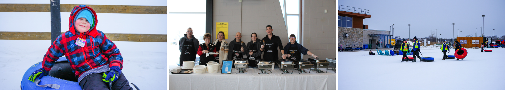 three photos from the event